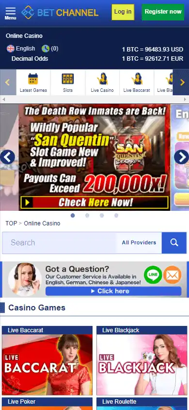 Bet Channel Casino screenshot 3