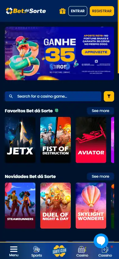 Bet da Sorte Casino screenshot 2