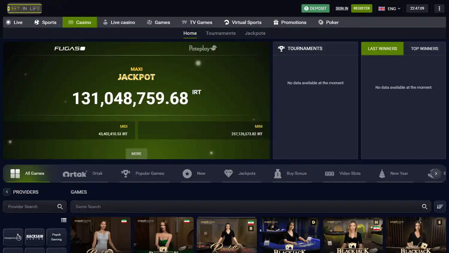 Bet In Life Casino screenshot 2