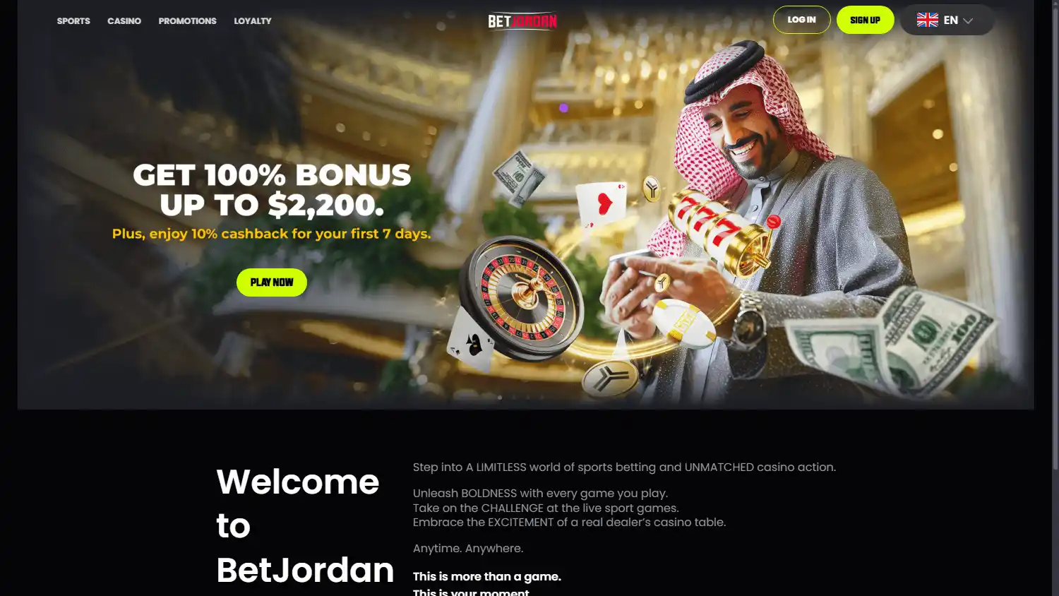 Bet Jordan Casino screenshot 1