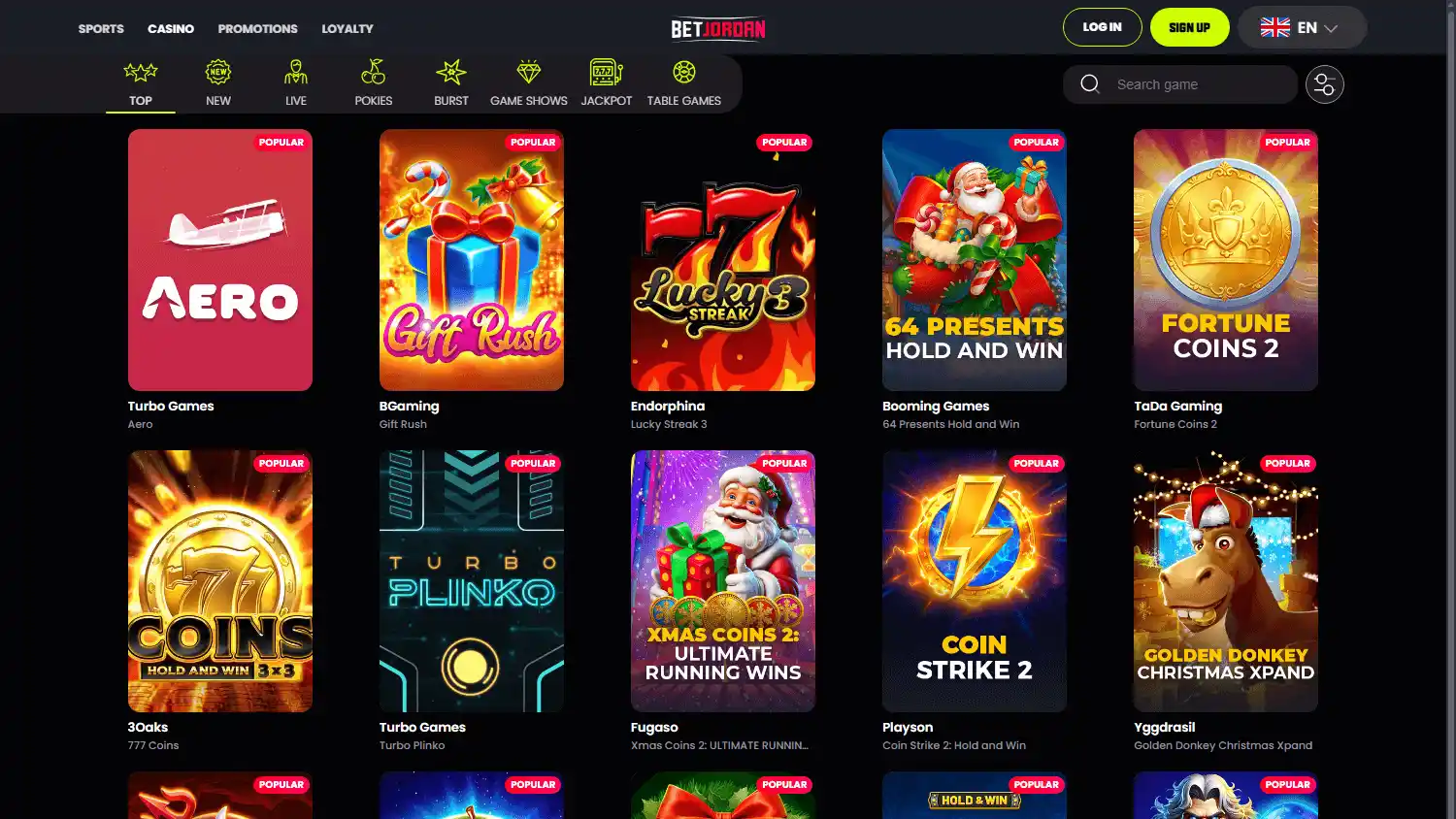 Bet Jordan Casino screenshot 2