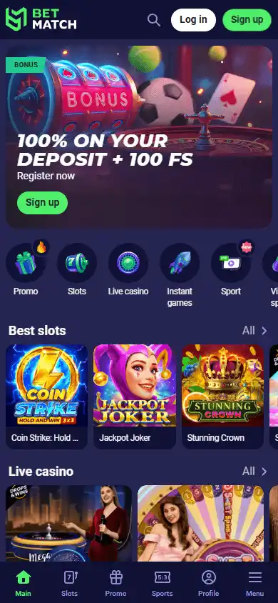 Bet Match Casino screenshot 4