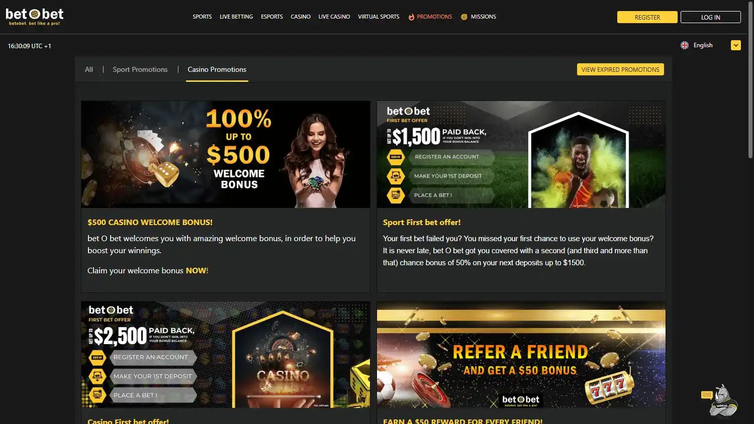 bet O bet Casino screenshot 3