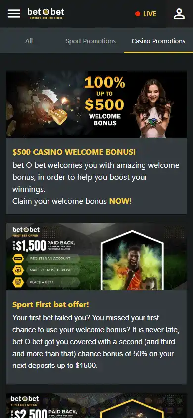 bet O bet Casino screenshot 6