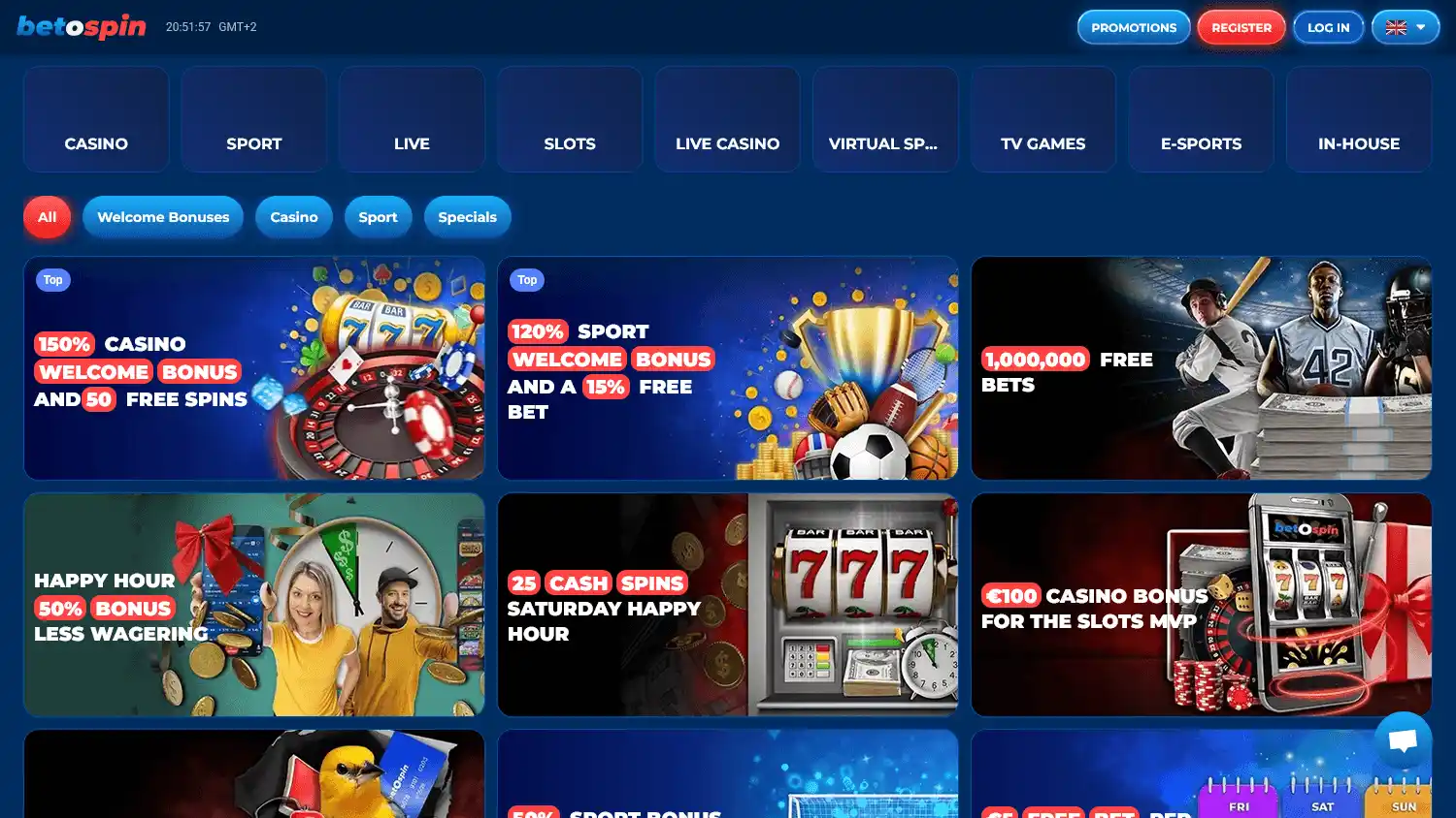 betOspin Casino screenshot 3