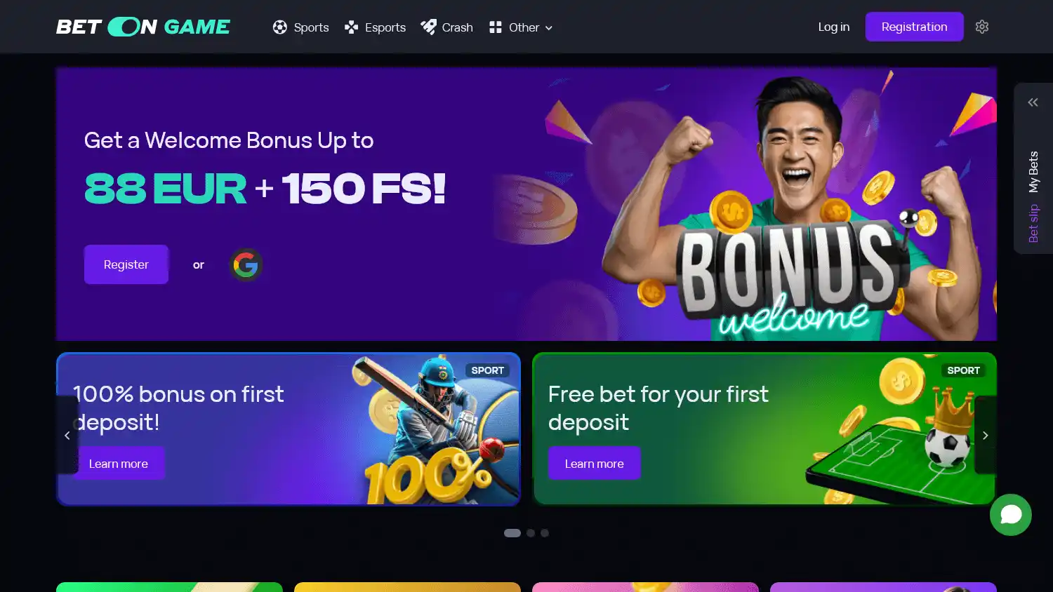 BetOnGame Casino screenshot 1