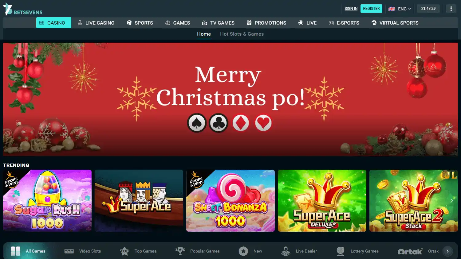 Bet-sevens Casino screenshot 2