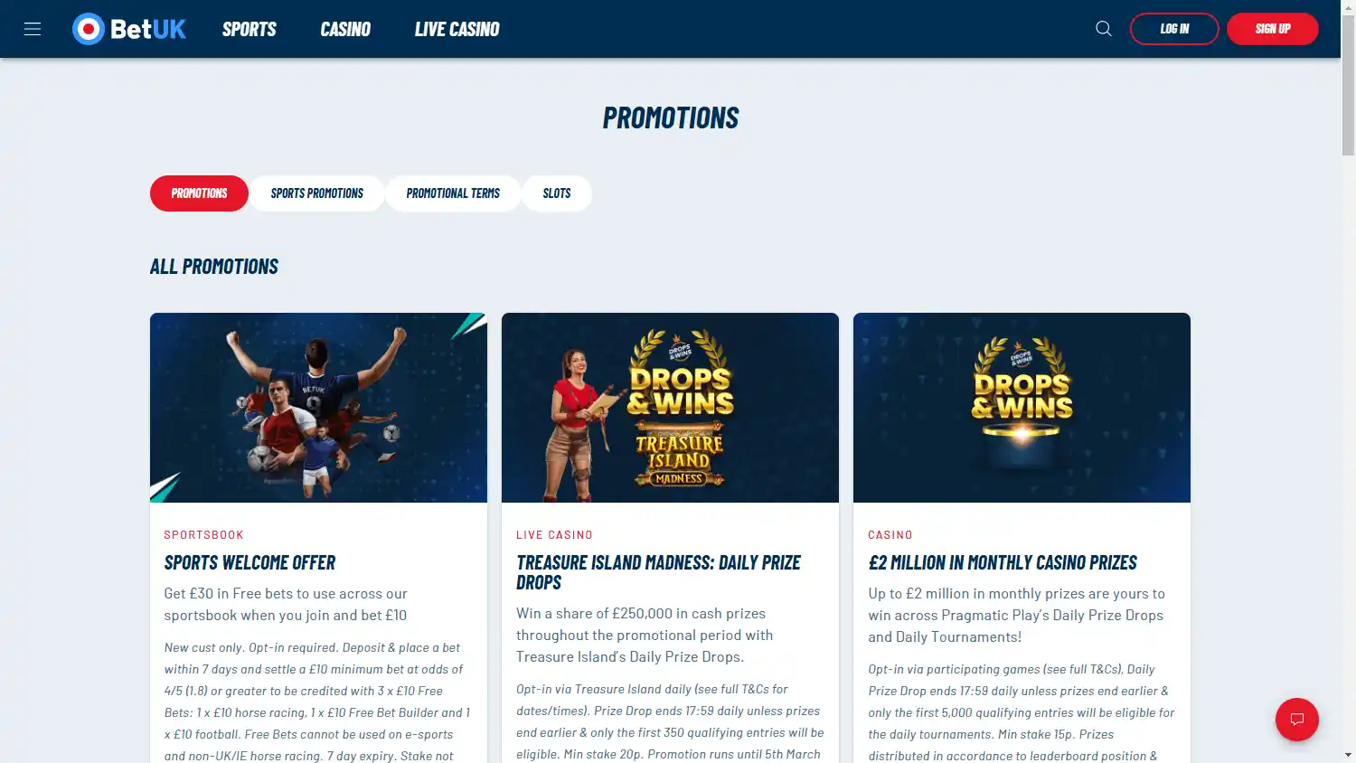 Bet UK Casino screenshot 3