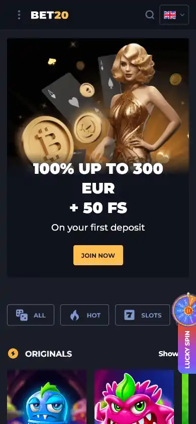 Bet20 Casino screenshot 4
