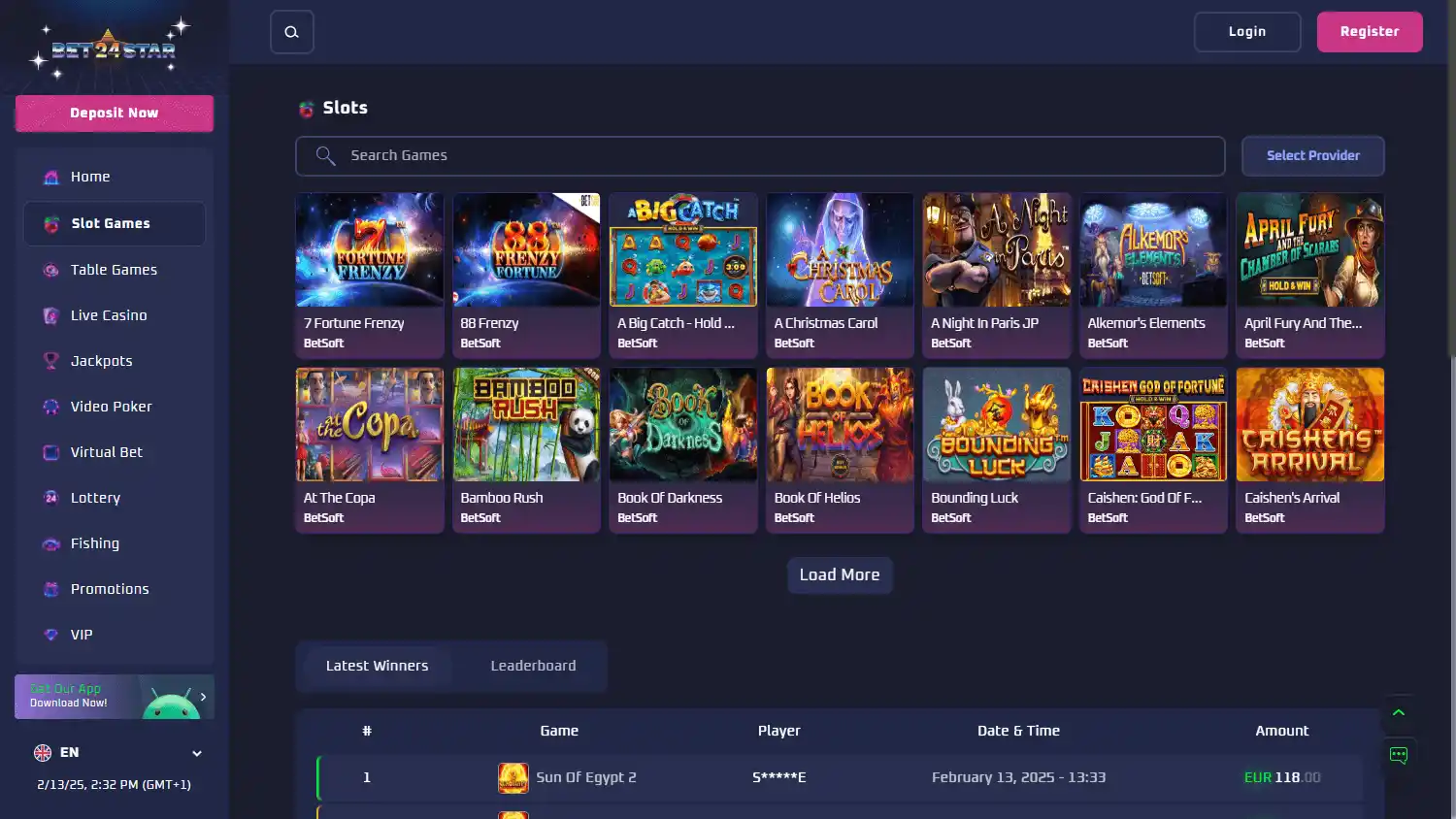 Bet24Star Casino screenshot 2