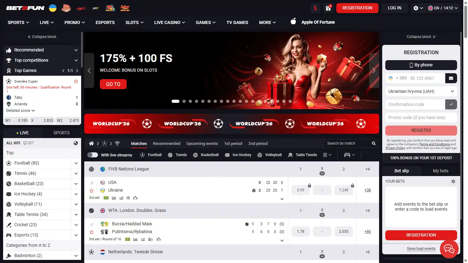 Bet2Fun Casino screenshot 1