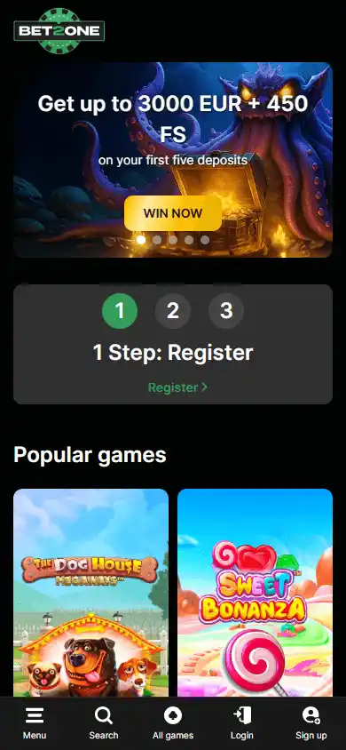 Bet2one Casino screenshot 4