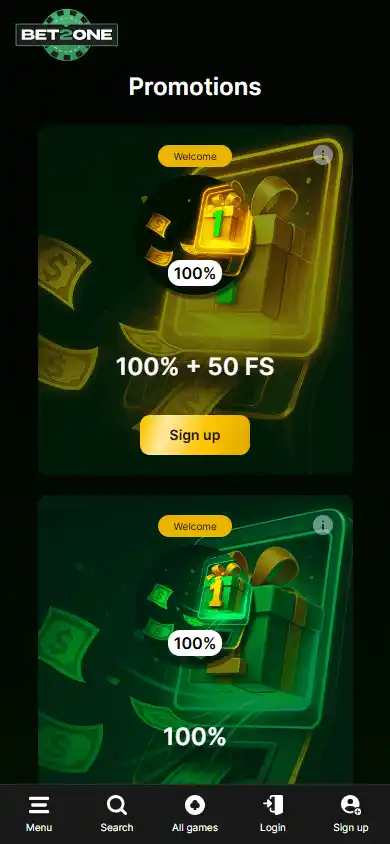 Bet2one Casino screenshot 6