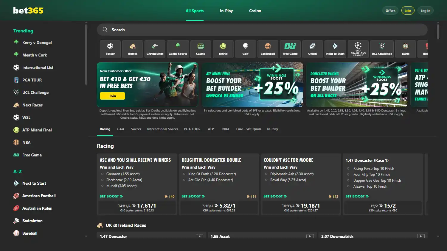 bet365 Casino screenshot 1