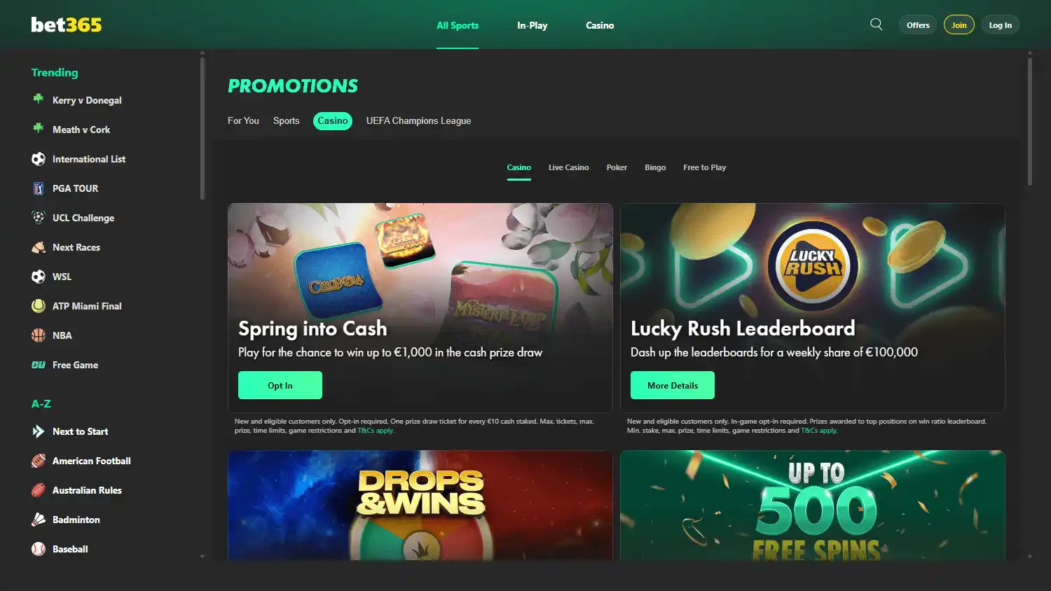 bet365 Casino screenshot 3