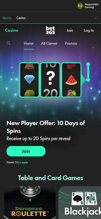 bet365 Casino screenshot 2