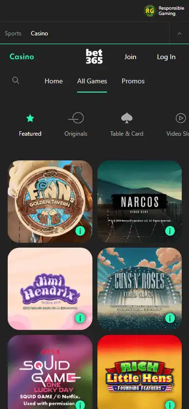 bet365 Casino screenshot 3
