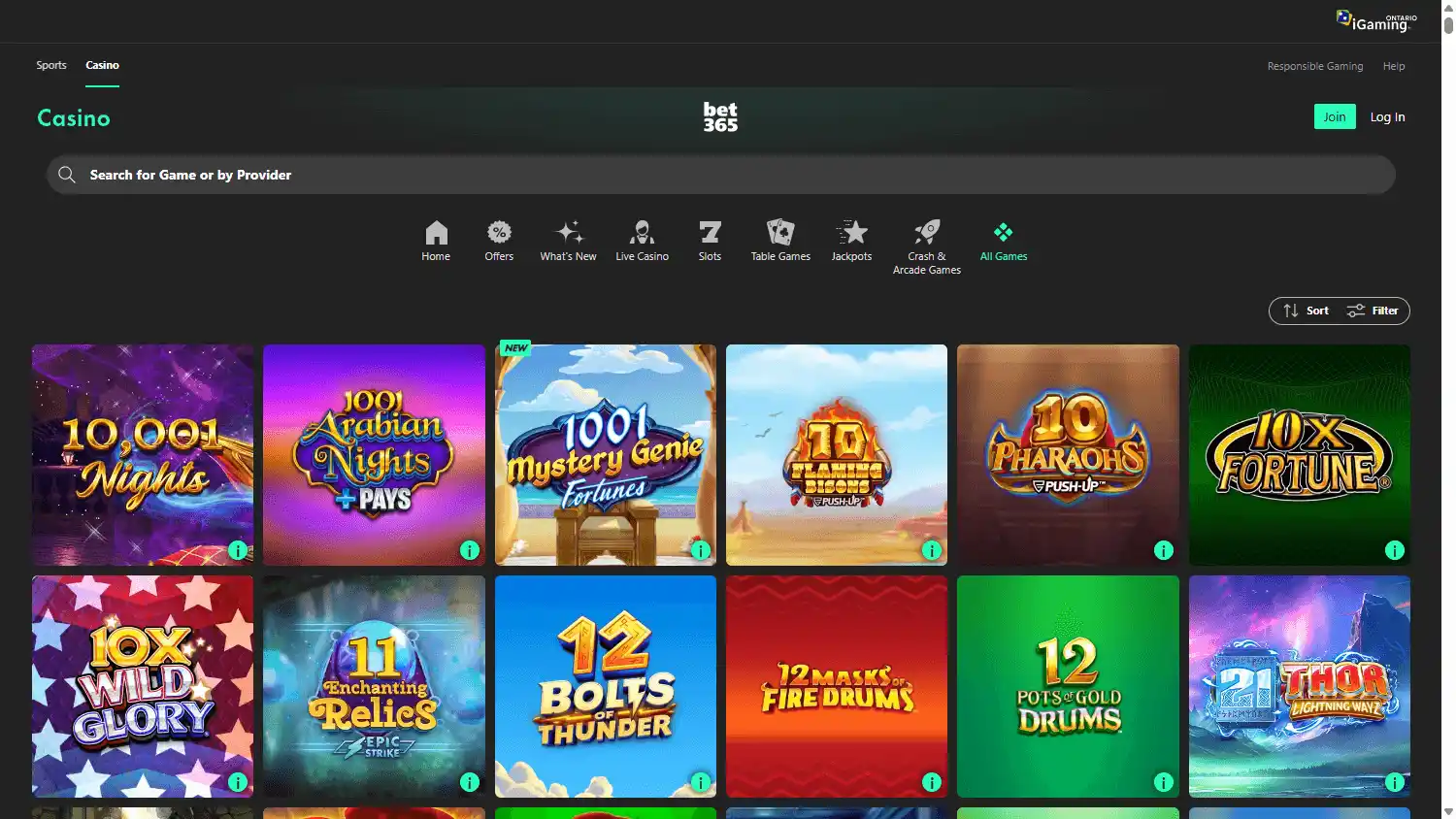 bet365 Casino screenshot 2