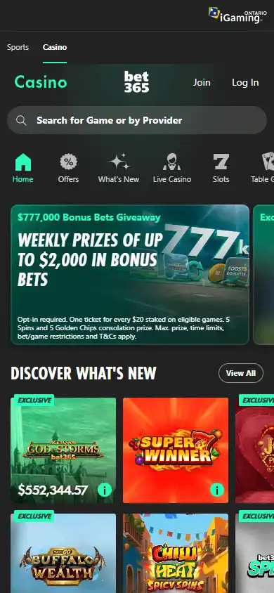 bet365 Casino screenshot 4