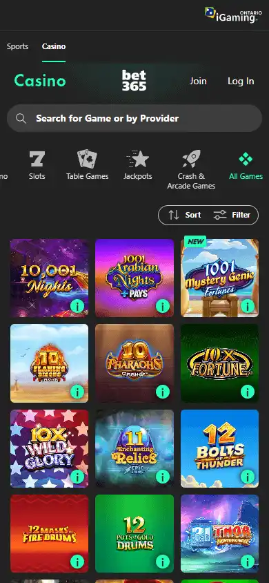 bet365 Casino screenshot 5