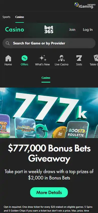 bet365 Casino screenshot 6