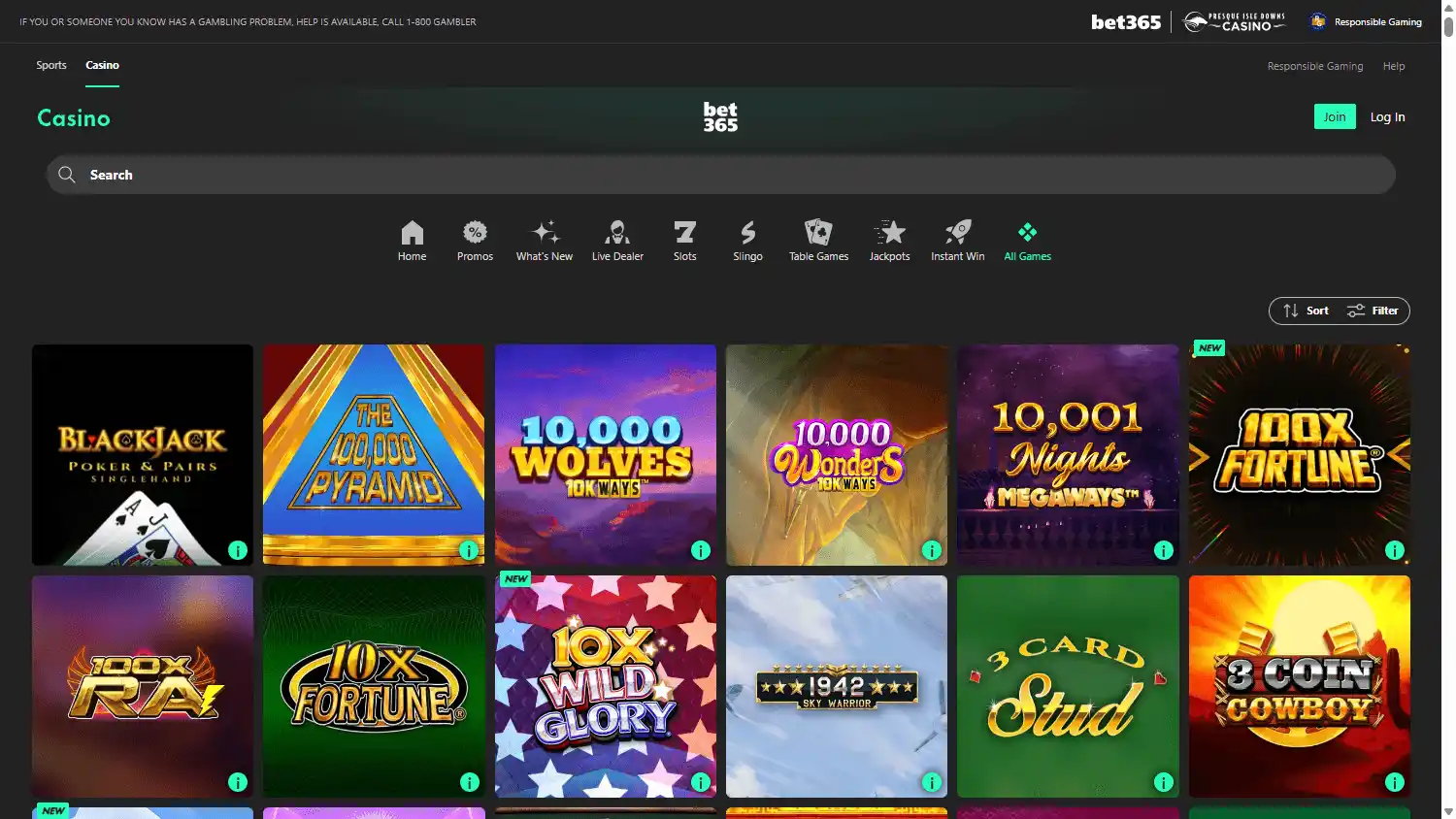 bet365 Casino screenshot 2