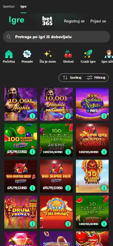 bet365 Casino RS screenshot 5