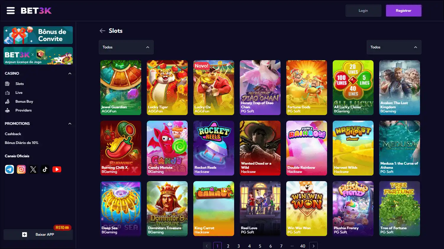 Bet3K Casino screenshot 2