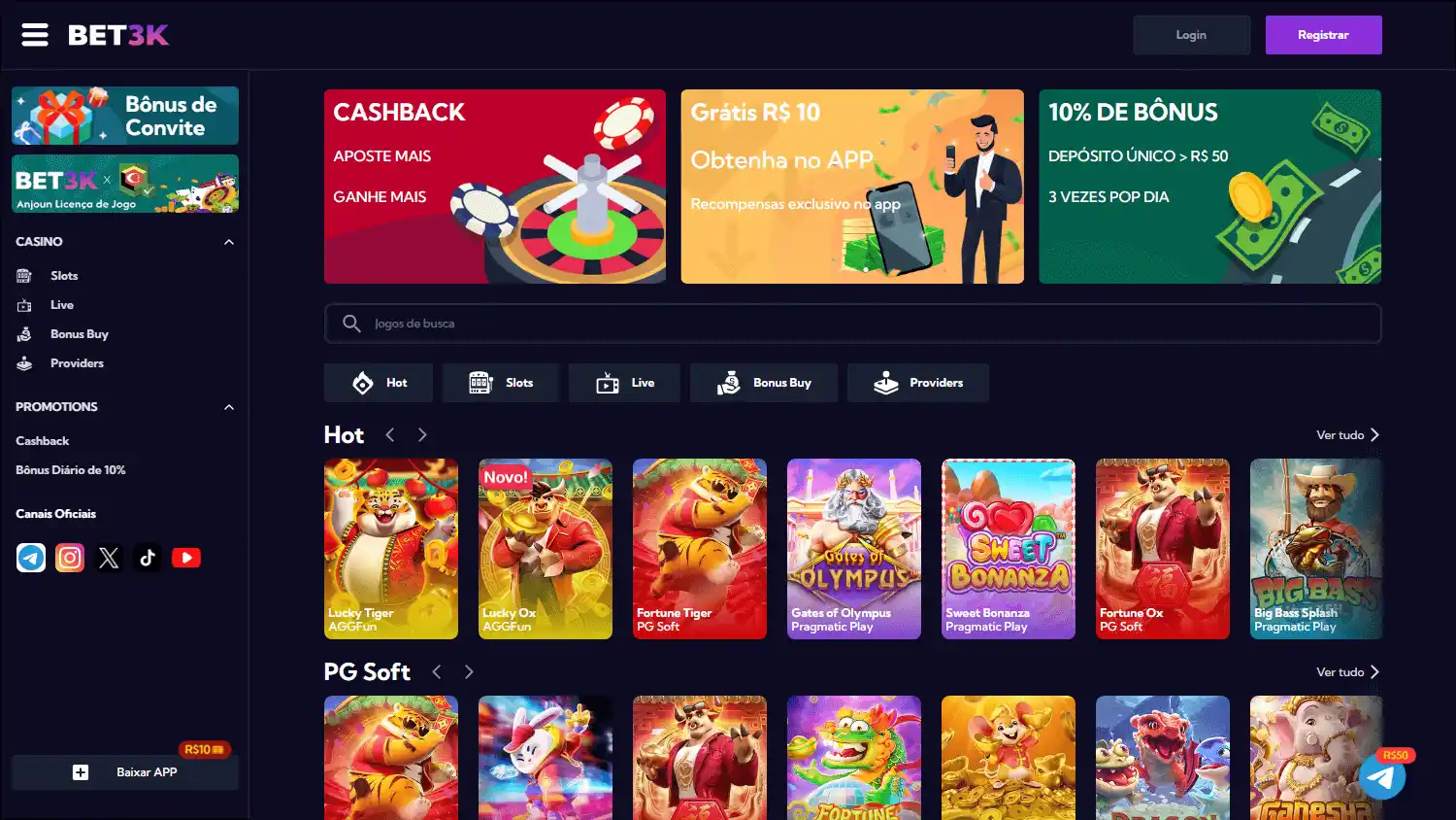 Bet3K Casino screenshot 3