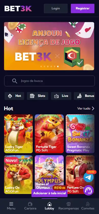 Bet3K Casino screenshot 4