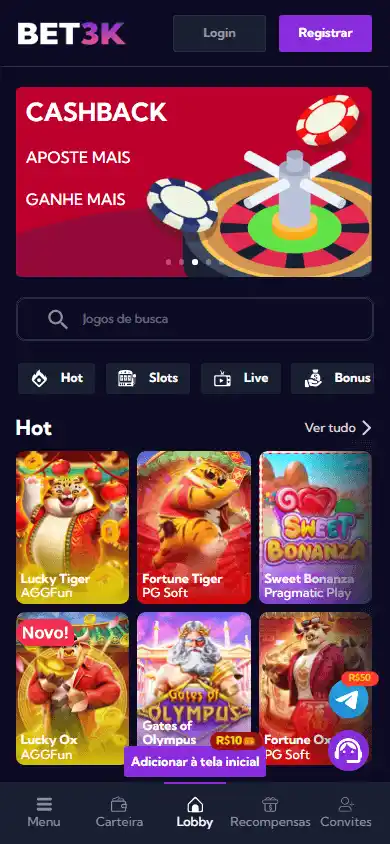 Bet3K Casino screenshot 6