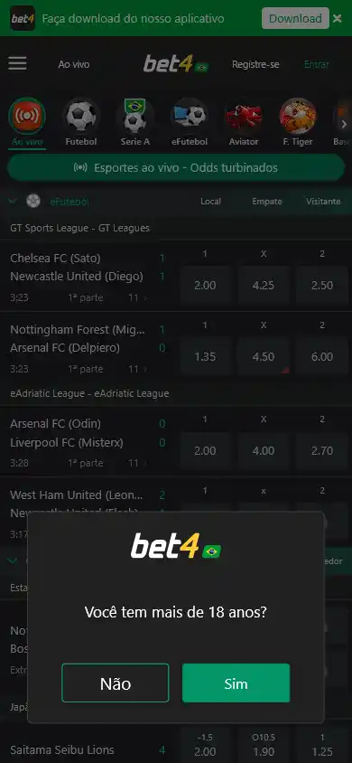 Bet4 Casino BR screenshot 1
