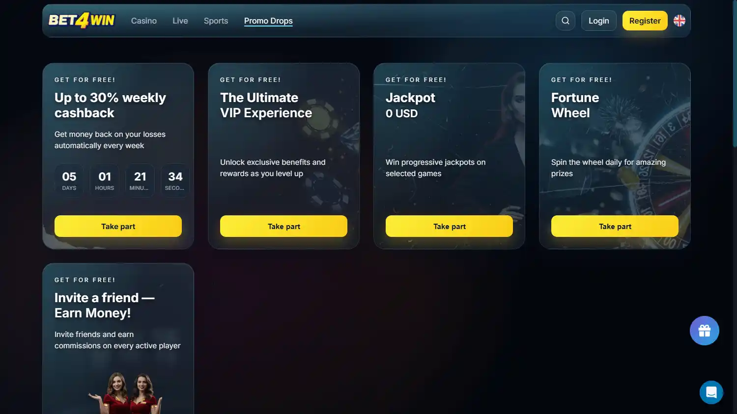 Bet4Win Casino screenshot 3