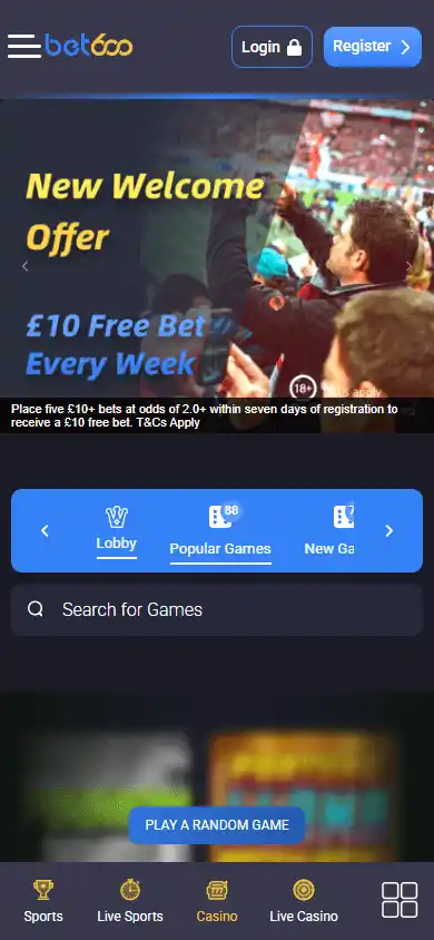 Bet600 Casino screenshot 5
