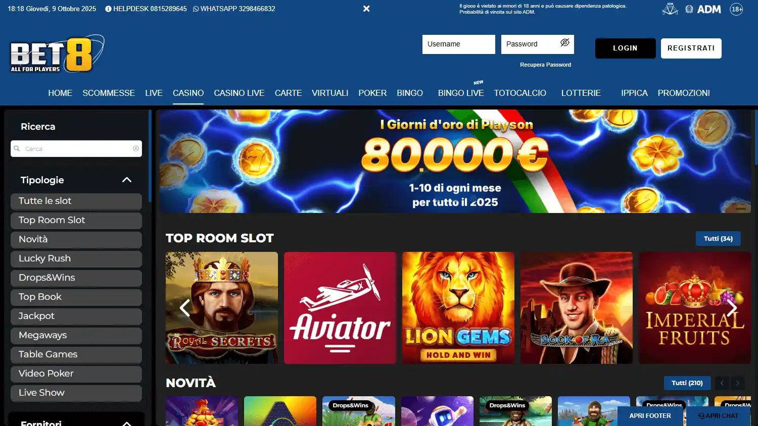 Bet8 Casino screenshot 2