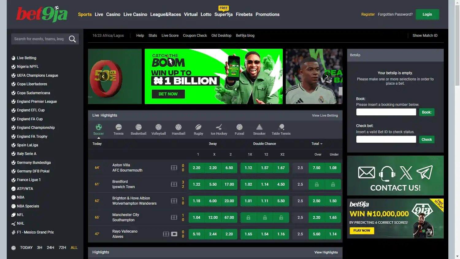 Bet9ja Casino screenshot 1