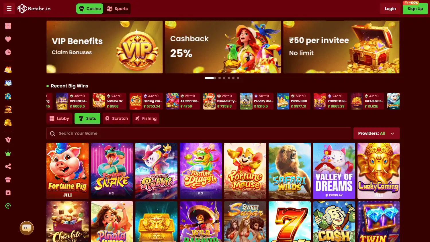 Betabc Casino screenshot 2