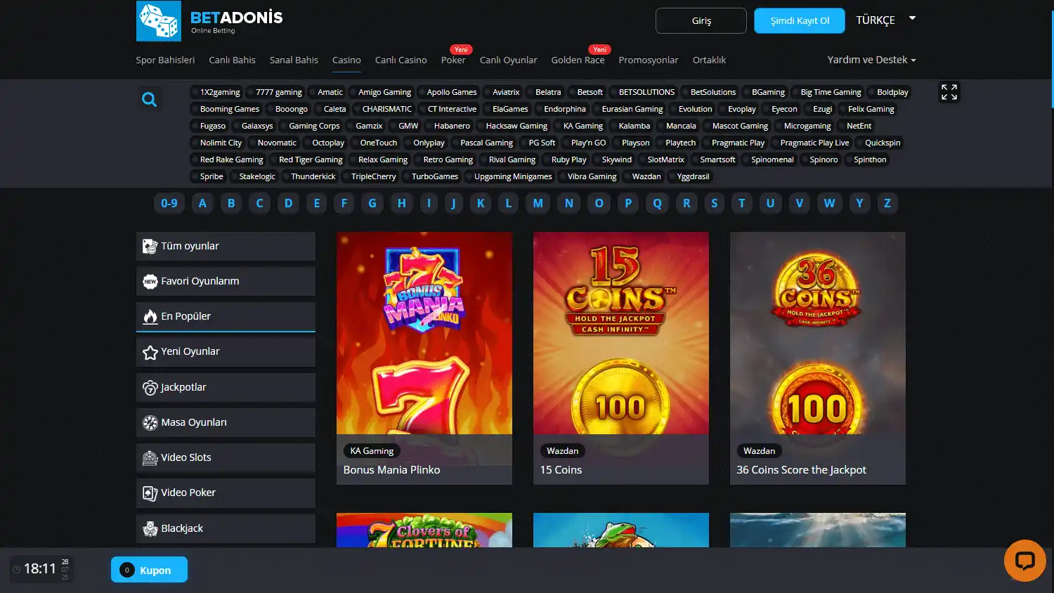 BetAdonis Casino screenshot 2