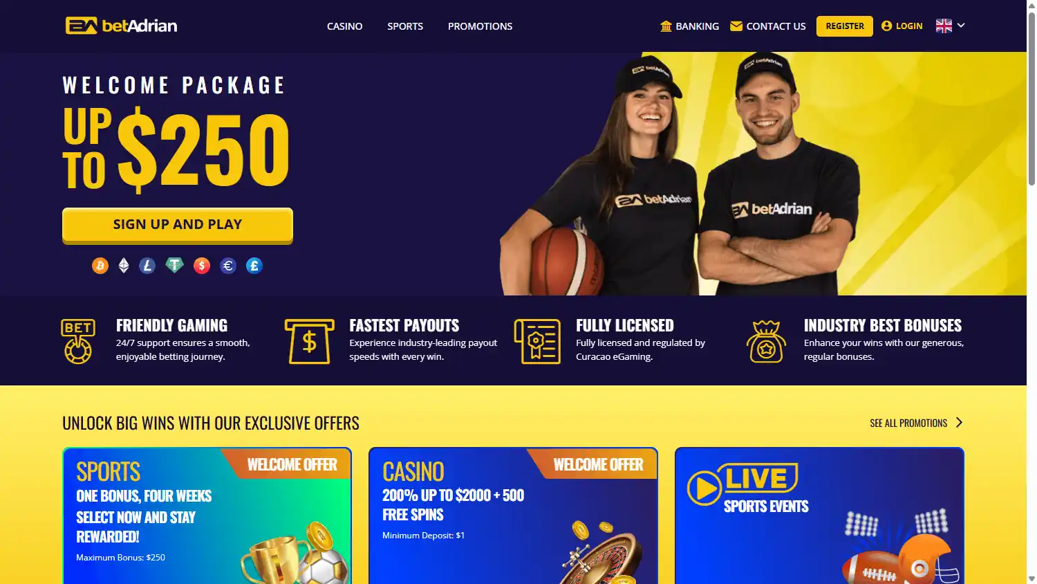 BetAdrian Casino screenshot 1