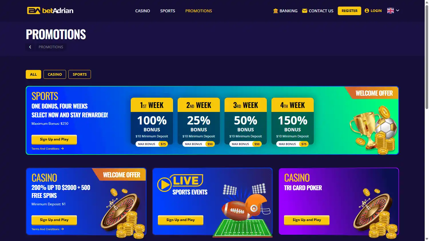 BetAdrian Casino screenshot 3