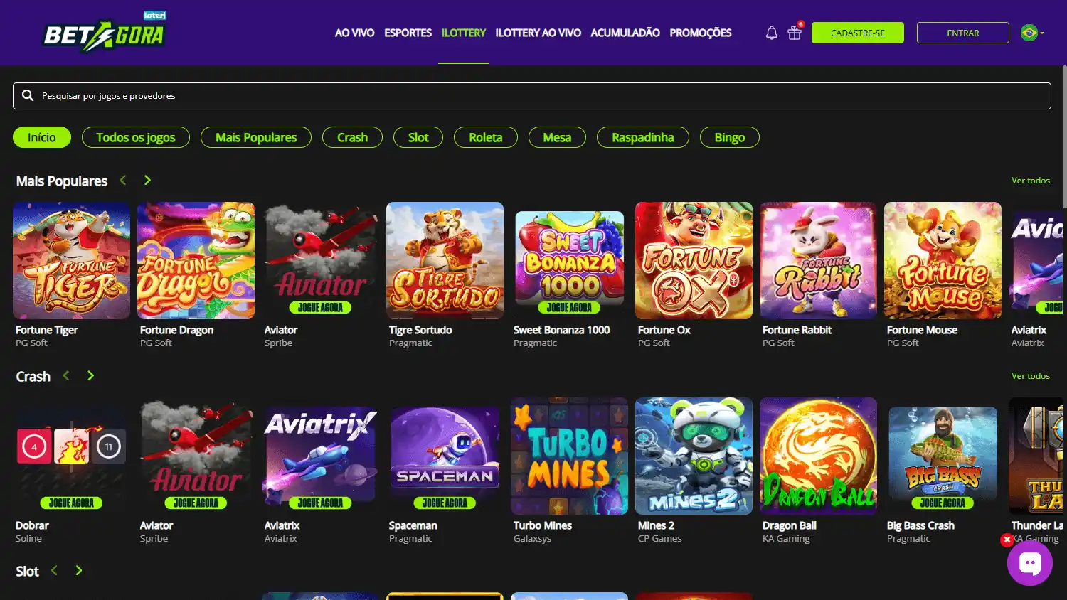 Bet Agora Casino screenshot 1