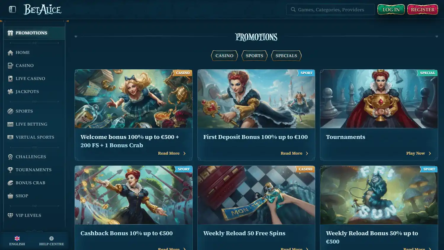 BetAlice Casino screenshot 3