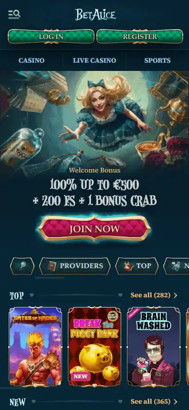 BetAlice Casino screenshot 4