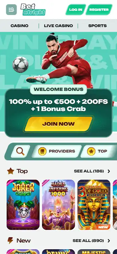 Betalright Casino screenshot 4