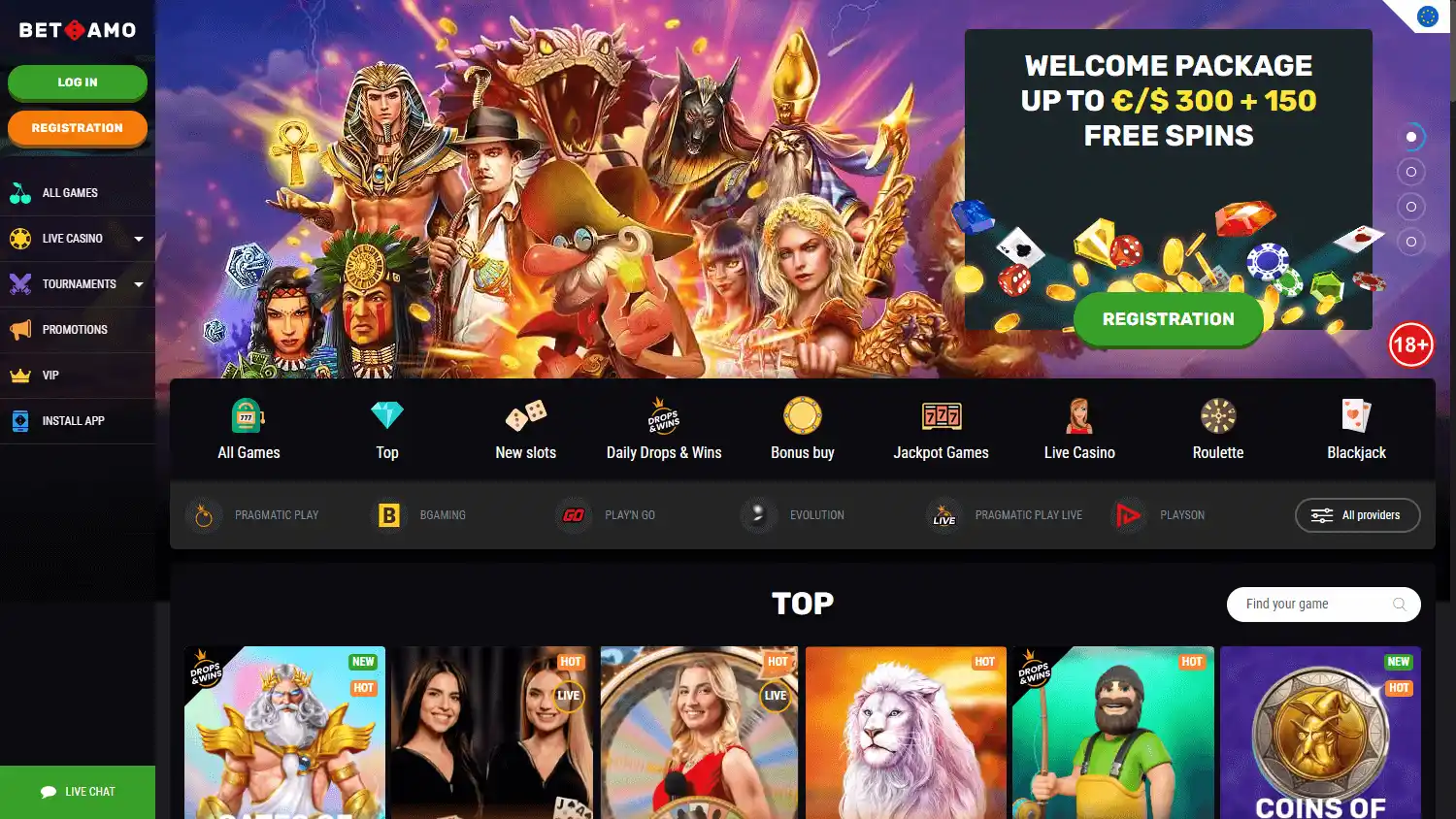 BetAmo Casino screenshot 1
