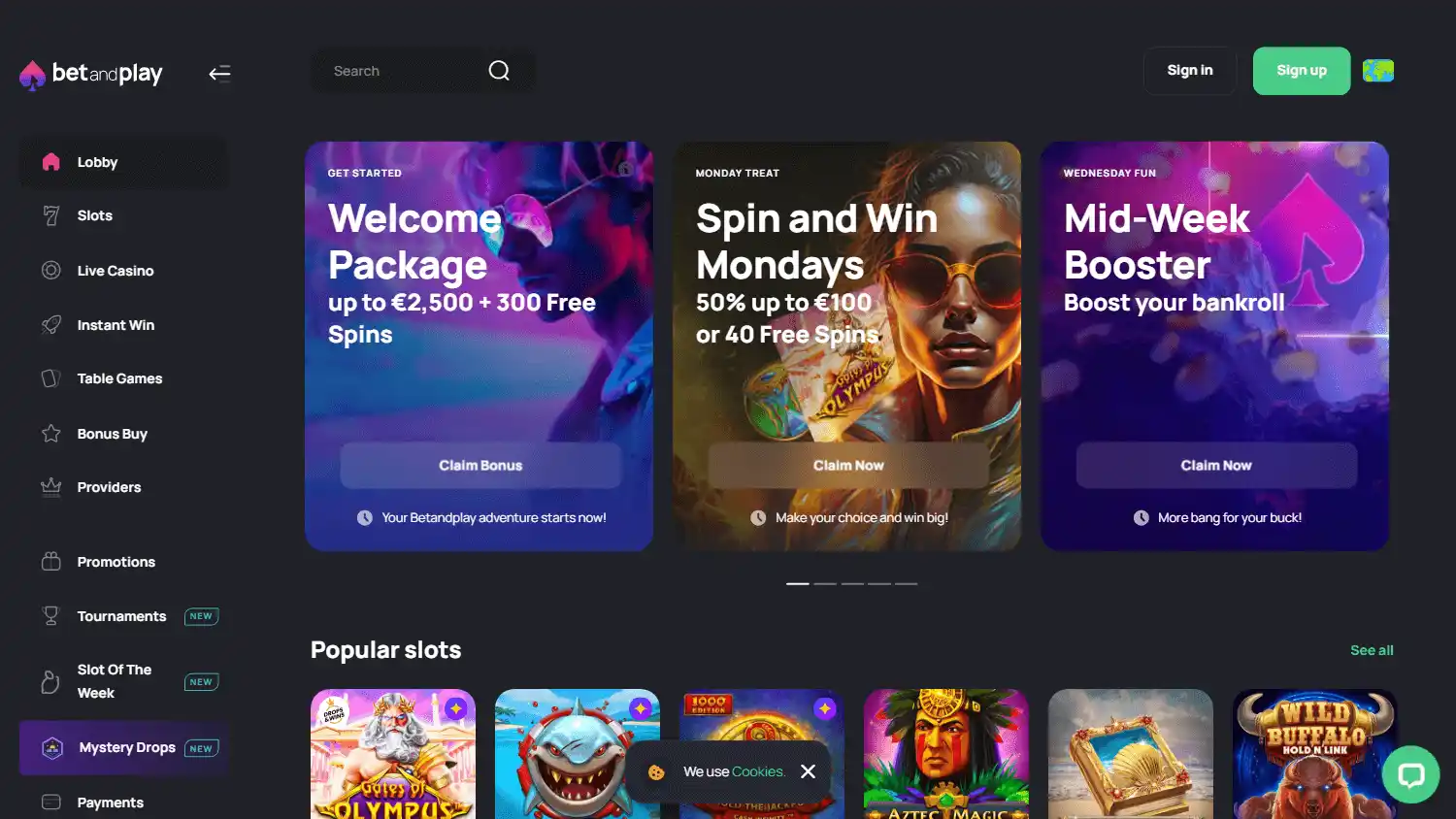Betandplay Casino screenshot 1