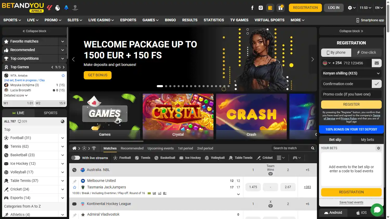 BETANDYOU Africa Casino screenshot 1