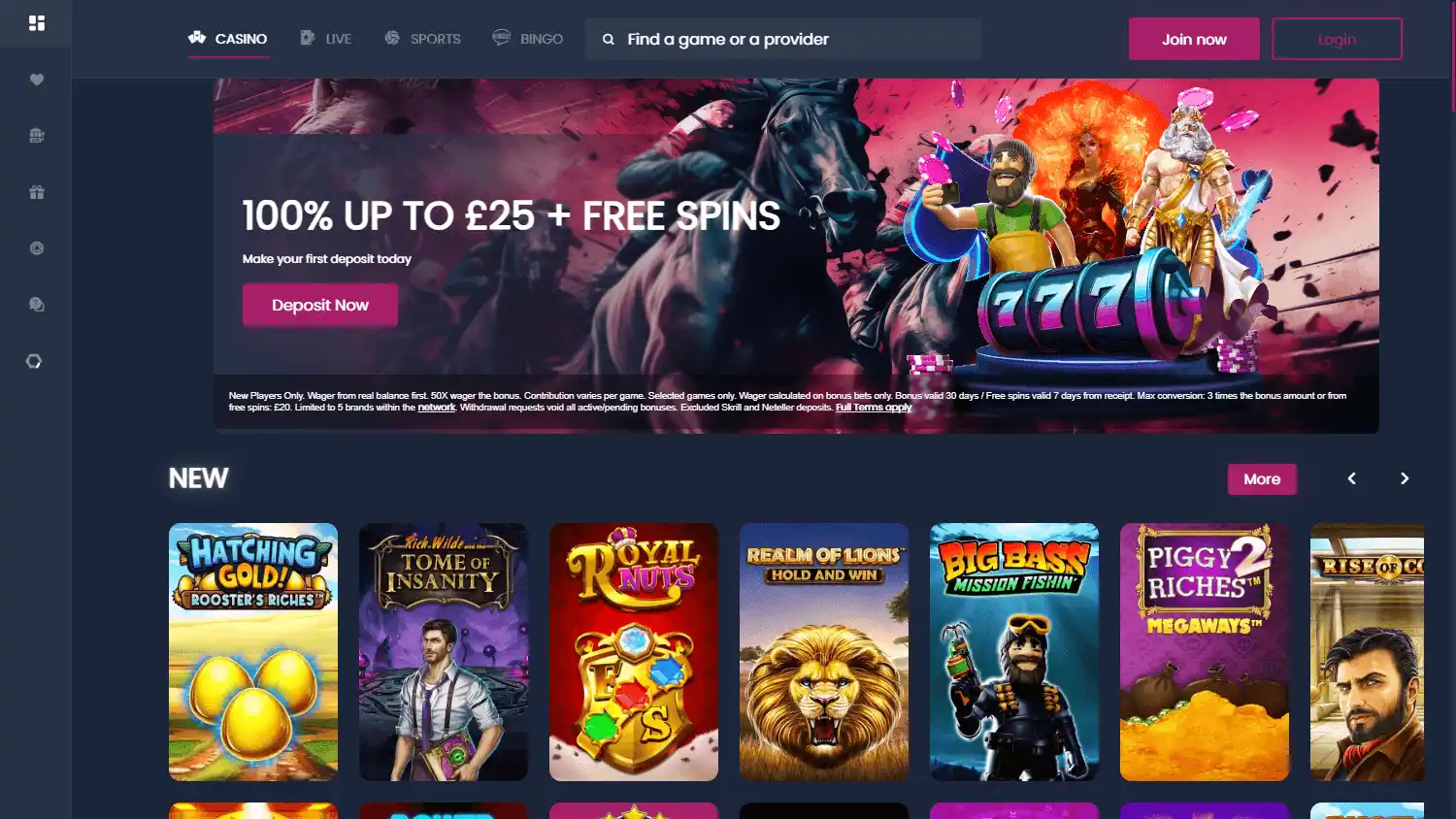 Betarno Casino screenshot 1