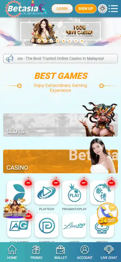 BetAsia Casino screenshot 4