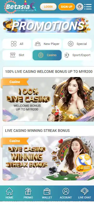 BetAsia Casino screenshot 6